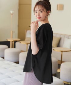 Tiaclasse 【接触冷感・UVカット・吸水速乾・洗える】バックシャンカットソープルオーバー