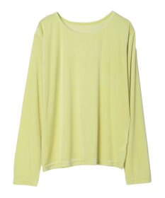 Green Parks クルーネックシアーベロアプルオーバー