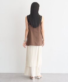 earth music&ecology プリーツレイヤードライクスカート