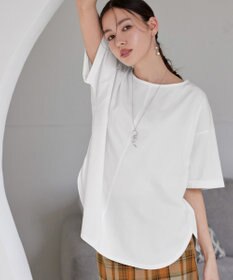 Tiaclasse 【接触冷感・UVカット・吸水速乾・洗える】バックシャンカットソープルオーバー