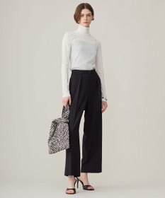 ICB 【洗える】 パウダリーチュール ハイネックトップス