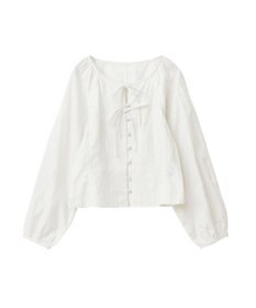 earth music&ecology フロントリボンブラウス