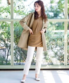 Tiaclasse 【洗える】ミドル丈マウンテンコート