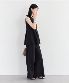 YECCA VECCA 刺繍ワイドパンツ