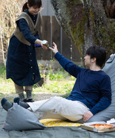 ビーズクッション tetra tetra NATURA（ナチュラ） ビーズクッション テトラ【ミニサイズ】