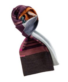 POLS ウールジャカードストール