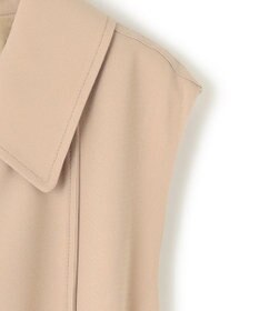 BEIGE， FLEUR / ラップデザインロングジレ