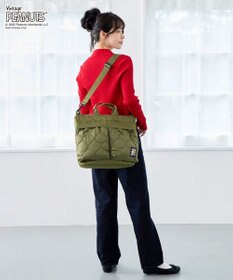 ROOTOTE 8456【スヌーピー】IP.A4アーキャトルワイド.パフ.ピーナッツ-0R