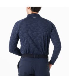 ZERO HALLIBURTON カモフラージュ柄 ジャガードポロロングシャツ ZHG-A4A 2b 82853 ゴルフウェア