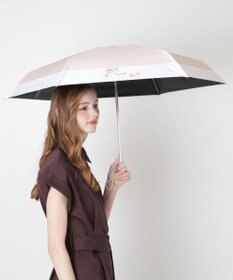 MOONBAT 【WEB限定/一級遮光99.99%】晴雨兼用折りたたみ日傘 ポール&ジョー(PAUL & JOE ACCESSOIRES)クリザンテーム/バイカラー 雨の日OK 遮熱 簡単開閉 UV 晴雨兼用
