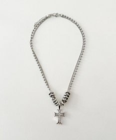 WEGO Lリングモチーフボールチェーンネックレス