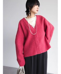 Green Parks ・ＥＬＥＮＣＡＲＥ　ＤＵＥ　ブークレＶネックカーデ