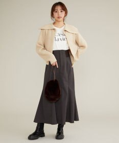 Feroux 【古畑星夏さん着用・洗える】サイドリブマーメイド スカート