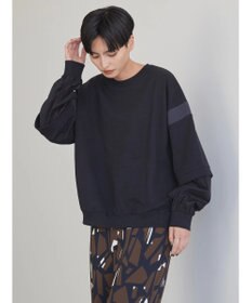 AMERICAN HOLIC 袖異素材ミニ裏毛プルオーバー