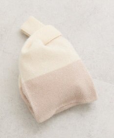 earth music&ecology バイカラーキラキラニットハンドバッグ