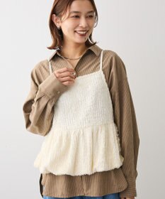 Green Parks 表面感ベロアバルーンキャミビスチェ