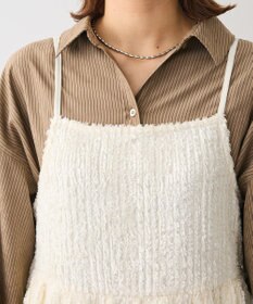 Green Parks 表面感ベロアバルーンキャミビスチェ