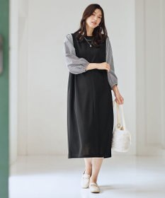 ANY L シャツコンビワンピース