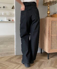 WEGO 【MLサイズ展開】ハートサイドラインストレートパンツ