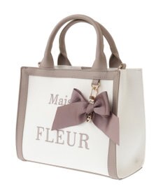 Maison de FLEUR EC限定ロゴ刺繍キャンバス2Wayバッグ