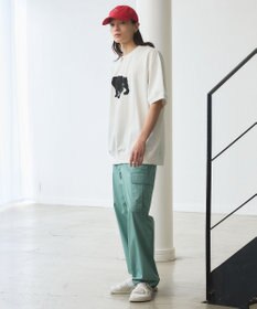 J.PRESS YORK STREET 【UNISEX】ブルドックプリントリブ Tシャツ