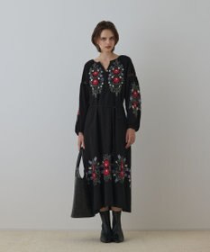 GRACE CONTINENTAL エンブロイダリーカフタンワンピース