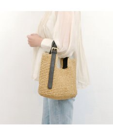 UNBILLION cachecache ベルトハンドルベーシック手編みトートバッグ