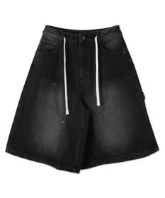 WEGO ウエストドロストダブルニーバギーハーフパンツ