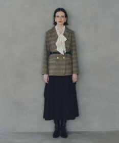 YECCA VECCA アシンメトリーラッフルスカート