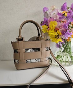 style code 【MERCURYDUO/マーキュリーデュオ】軽量メッシュ　花柄巾着付ミニトートバッグ