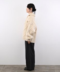 LENO ARAN PULLOVER【UNISEX】アラン柄ニットプルオーバー/カーディガン