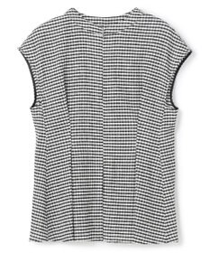 uncrave ギンガムチェック ジレブラウス