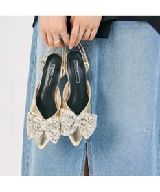 MODE ET JACOMO <noyau>2WAYリボンストラップミュールパンプス