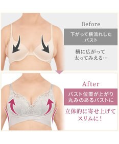 BRADELIS New York 【BRADELIS NewYork peace ブラデリス】ハートのキャッチャーカップで格上げフィットブラ24 補正 ブラジャー ノンワイヤーで楽に美バスト DB124301