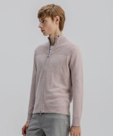 JOSEPH HOMME シルクバルキーハニカム　ジップアップニット