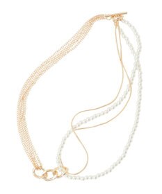 YECCA VECCA パールチェーンショートネックレス