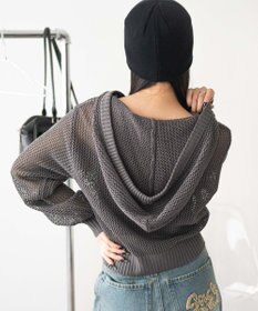 WEGO ジャガードメッシュパーカー