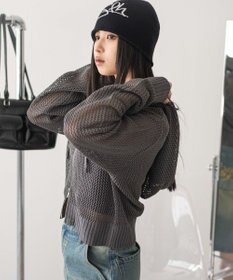 WEGO ジャガードメッシュパーカー