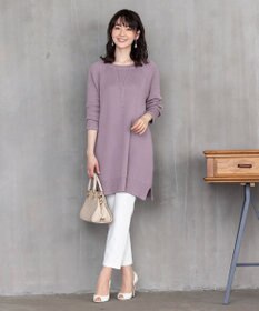 Tiaclasse L 【洗える】リラックス感のあるラグランスリーブニット