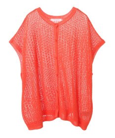 Green Parks 透かし柄ポンチョニットカーディガン