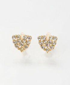Phoebe 【痛くないシリーズ】パヴェビジューハートライトフィットイヤリング