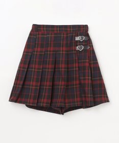 ANY KIDS チェック柄 プリーツ キュロット