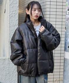 WEGO 【ユニセックス着用ITEM】PUパファーブルゾン