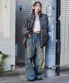 WEGO 【ユニセックス着用ITEM】PUパファーブルゾン