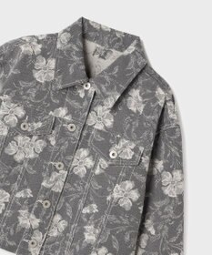 GRACE CONTINENTAL ボタニカルジャガードジャケット