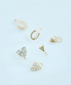 Phoebe 【痛くないシリーズ】パヴェビジューハートライトフィットイヤリング