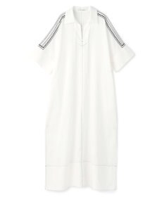 BEIGE， AXI / 刺繍ステッチ ドルマンロングドレス