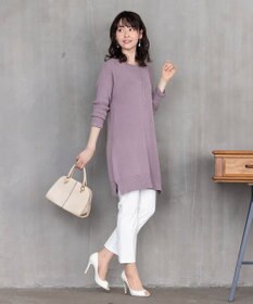 Tiaclasse L 【洗える】リラックス感のあるラグランスリーブニット