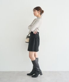 earth music&ecology サイドレースアップミニスカート