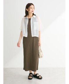 Green Parks シアー裾ドロストシャツ